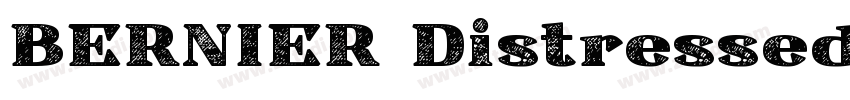 BERNIER Distressed R字体转换